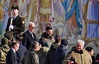 Reception with air alert: Biden surprisingly visits Selenskyj in Kiev