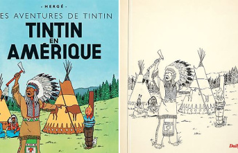 Tintin in black and white: Comic cover auctioned for a record amount