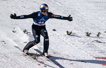 Five Germans among the top six: Wellinger wins a highly bizarre ski jumping event
