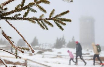 Saxony-Anhalt: Snow on the Brocken - Stormy Rose Monday expected