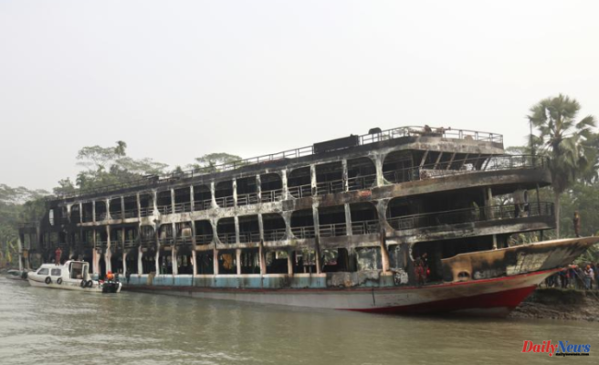 At least 39 people are killed in a massive ferry fire in southern Bangladesh