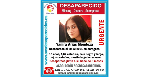 A 16-year-old girl is looking for her three-month baby missing in Zaragoza