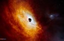 Discovery of a black hole that “eats” the equivalent...