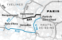 Ile-de-France: the portion of the A13 between Paris...
