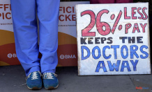 In the UK, young doctors on strike for better salaries