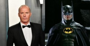 Michael Keaton back in the suit of Batman 33 years...