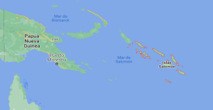 An earthquake of magnitude 6.4 shakes Solomon Islands,...
