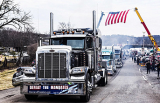 A 'Trucker convoy" drives laps around D.C....