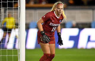 Stanford women's soccer team captain Katie Meyer...