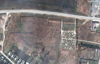 Possible mass graves in the vicinity of Mariupol after...