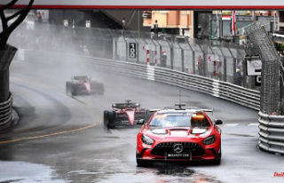 Schumacher causes the race to be stopped: rain chaos...