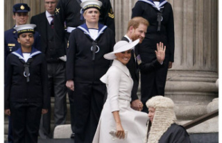 Queen's Jubilee. Harry and Meghan at Jubilee...