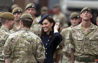 Day at the British Army: Duchess Kate in camouflage...