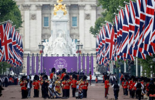 Arrests on the Jubilee: Four men storm the parade...