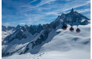 Haute-Savoie. Wind closed Panoramic Mont-Blanc