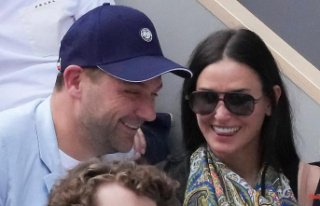At the French Open: Demi Moore turtles with star chef