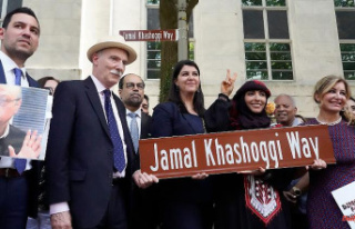 In front of Saudi embassy: Washington names street...