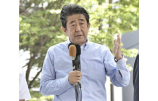 Japan. Shinzo Abe, former Prime Minister of Japan,...