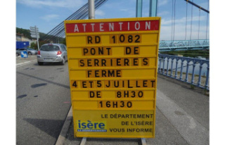 Ardeche | Isere. Two days of works closed the bridge...