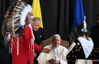 In Canada, the pope on a mission of reconciliation...