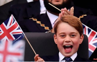 Third in line to the British throne: Prince George...