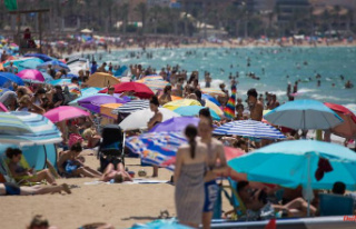 Temperature rises and rises: seawater off Mallorca...