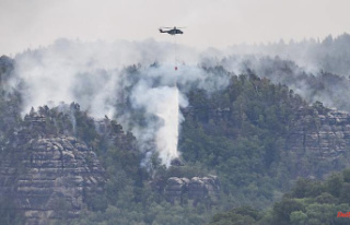 Additional helicopters arrive: fire in southern Brandenburg...