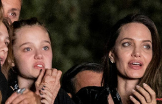 At the Måneskin concert: Angelina Jolie enjoys evening...