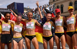 Dattke just missed out on bronze: marathon runners...