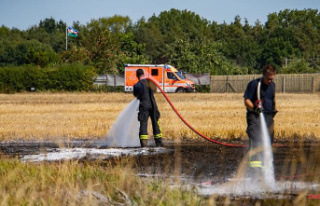 Hesse: stubble field fire in Offenbach on 5000 square...