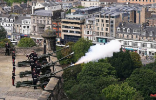 Dozens of units involved: 96 gun salutes for the Queen...