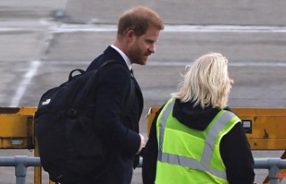 Charles and Camilla on the way: Prince Harry flew...