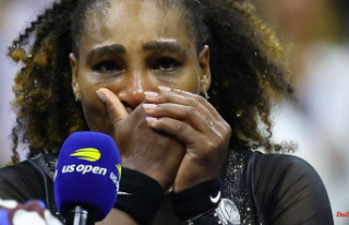 Eliminated at the US Open: Williams fights back tears...