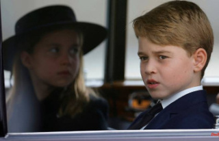 All eyes on the great-grandchildren: George and Charlotte...