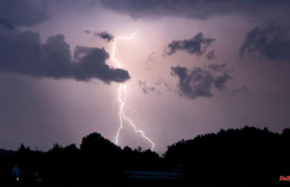 Saxony: Thunderstorms over Saxony: Heavy rainfall...