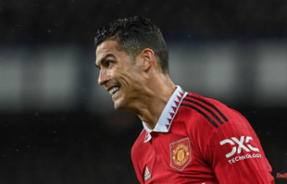 Legend misses the final whistle: Giant Ronaldo staggers...