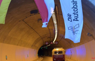 Hesse: Freshly opened Hirschhagen tunnel temporarily...