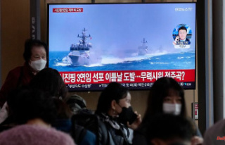 Confrontation at sea border: North and South Korea...