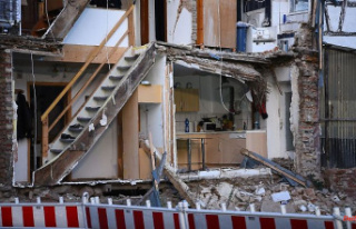 Baden-Württemberg: the wall of the house collapses:...