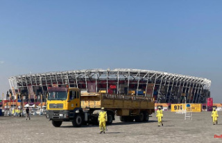 Still a venue the day before: Qatar is already dismantling...