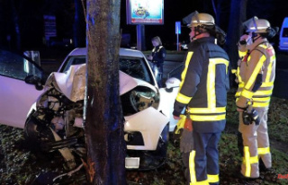 North Rhine-Westphalia: Car crashes into tree in Krefeld:...