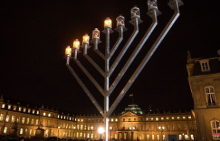Baden-Württemberg: Lights for the Hanukkah festival...