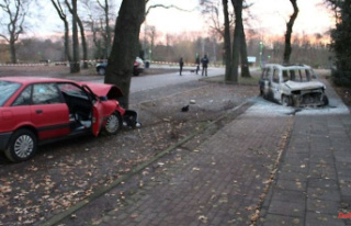 North Rhine-Westphalia: Burnt out car with a corpse:...