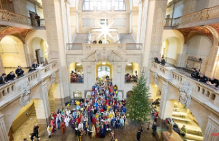 Saxony: carol singers bless the State Chancellery...