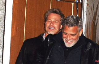 Reunion after ten years: George Clooney and Brad Pitt...