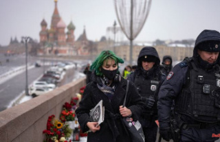 Despite patrolling police: Muscovites commemorate...