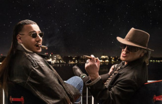 Duet with rapper Apache 207: Udo Lindenberg at the...