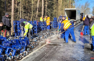 Saxony: beer truck loses cargo in Upper Lusatia