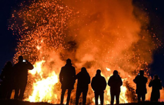 Baden-Württemberg: Flames against the winter: the...