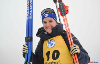 Biathlon: crowned pursuit world champion, Julia Simon...